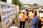 Le Ministre des Travaux publics et le Secrétaire d’Etat visitent les sites d’aménagement des entrées Est et Ouest de la ville de Douala 